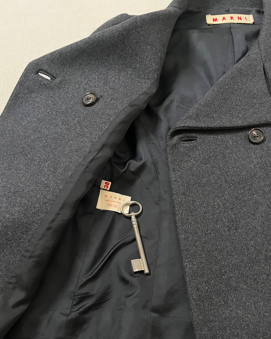 마르니 더블 브레스티드 숏 자켓 marni 울 자켓 상품이미지5