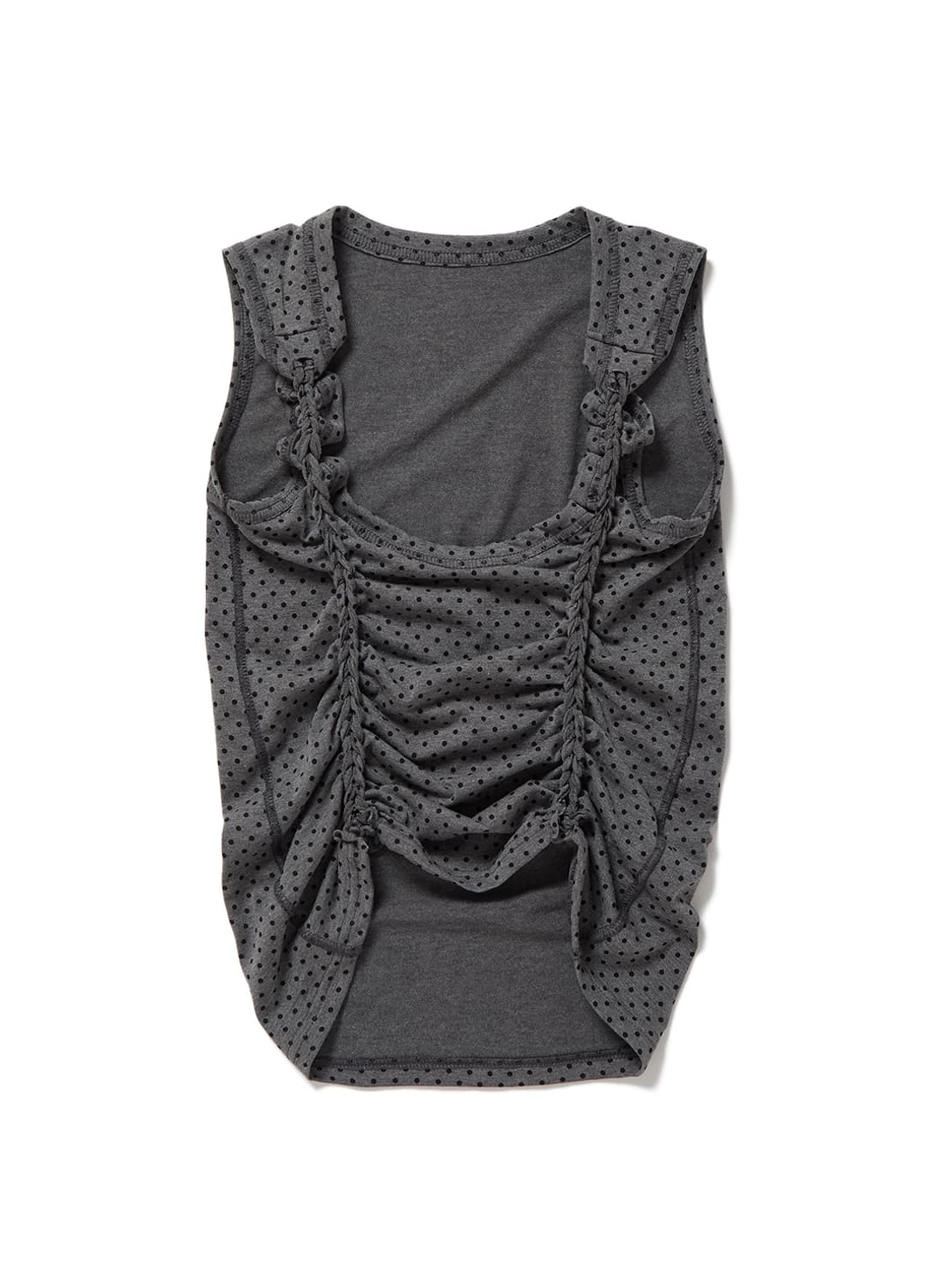 [F]퍼버즈 26ss 브레이드 탱크 슬리브리스 탑/그레이 상품이미지3