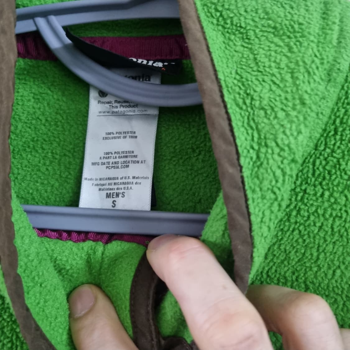 파타고니아 신칠라 그린 브라운 s 상품이미지3