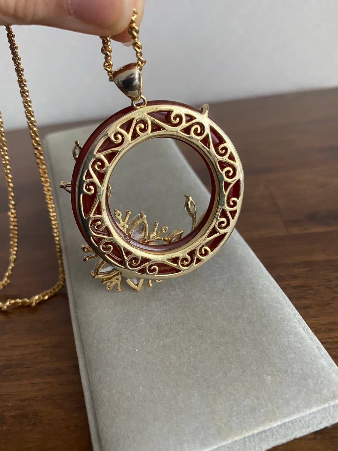 빈티지 악세서리 큐빅 펜던트 목걸이 상품이미지6