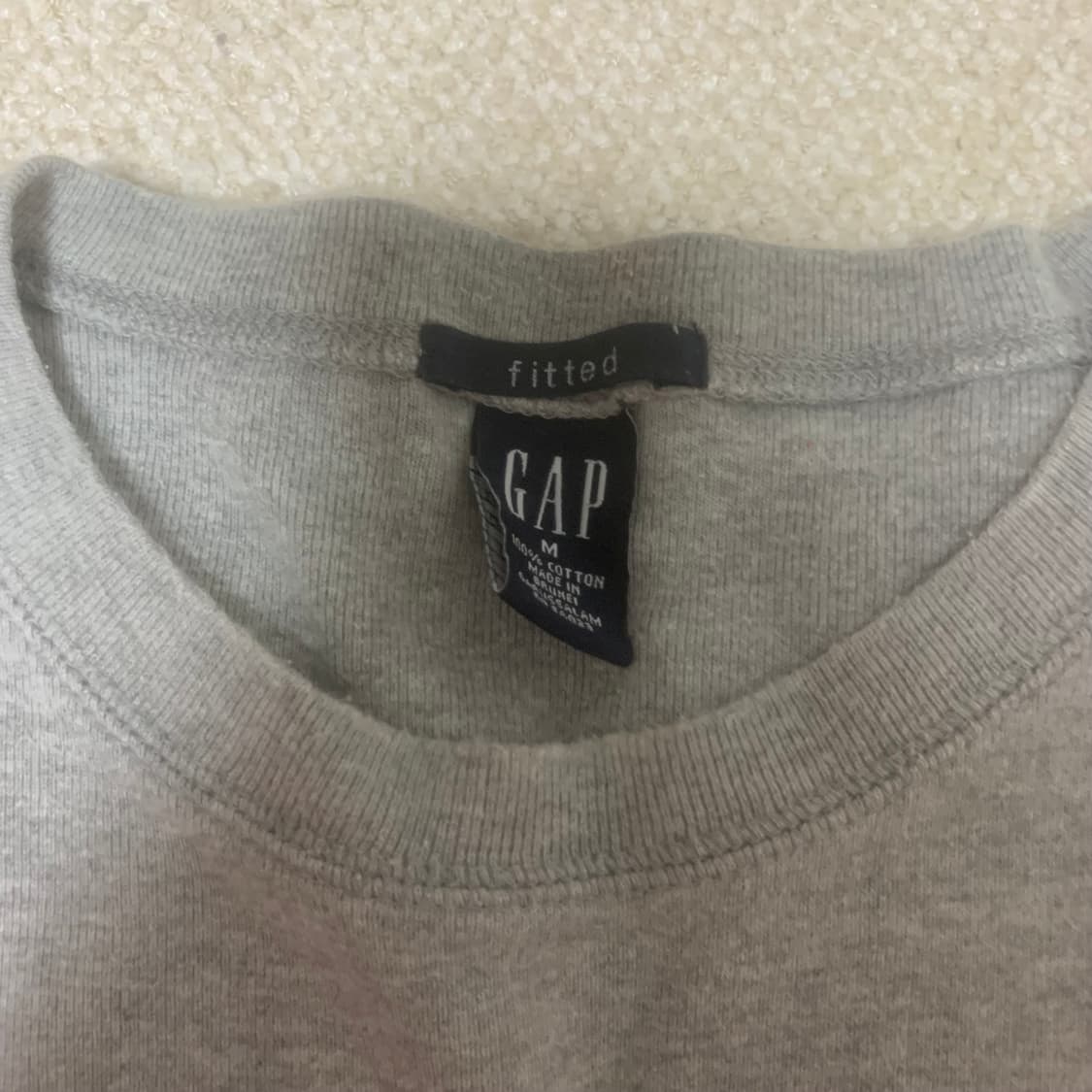 갭 그레이 라운드 반팔티셔츠 100 상품이미지2