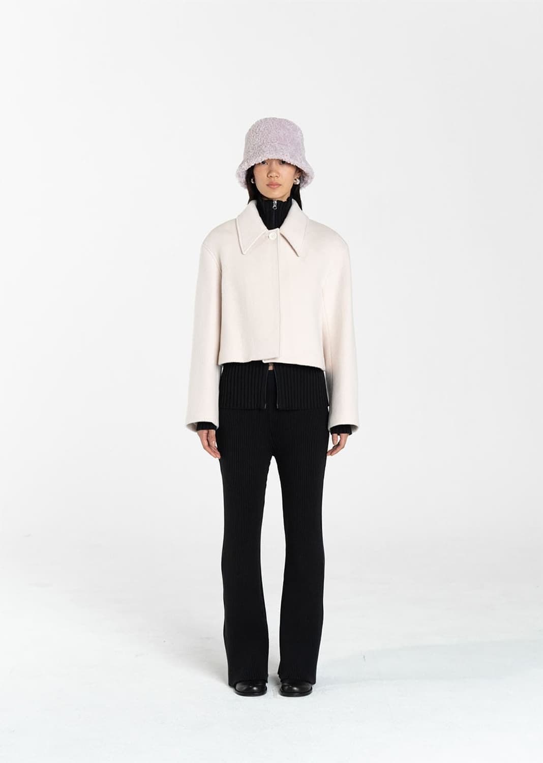 아모멘토 컬리 버킷햇 아이보리 상품이미지2