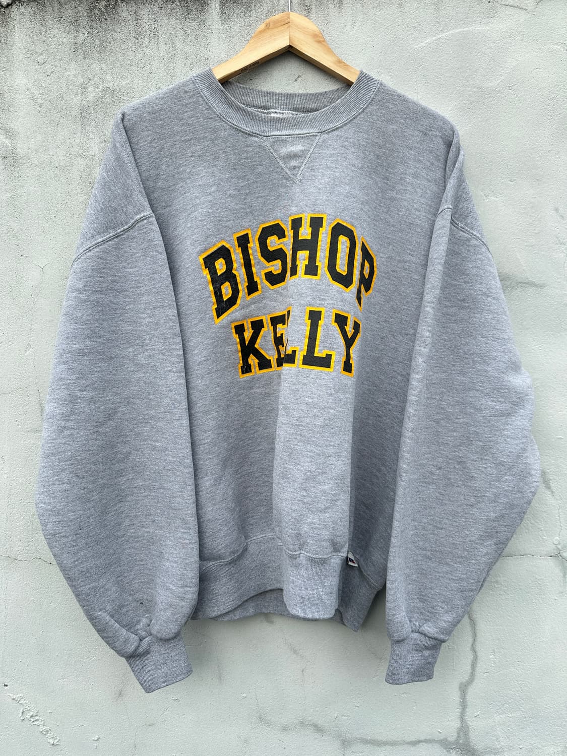 [XL-2XL] 러셀 컬러지 그레이 맨투맨 상품이미지1