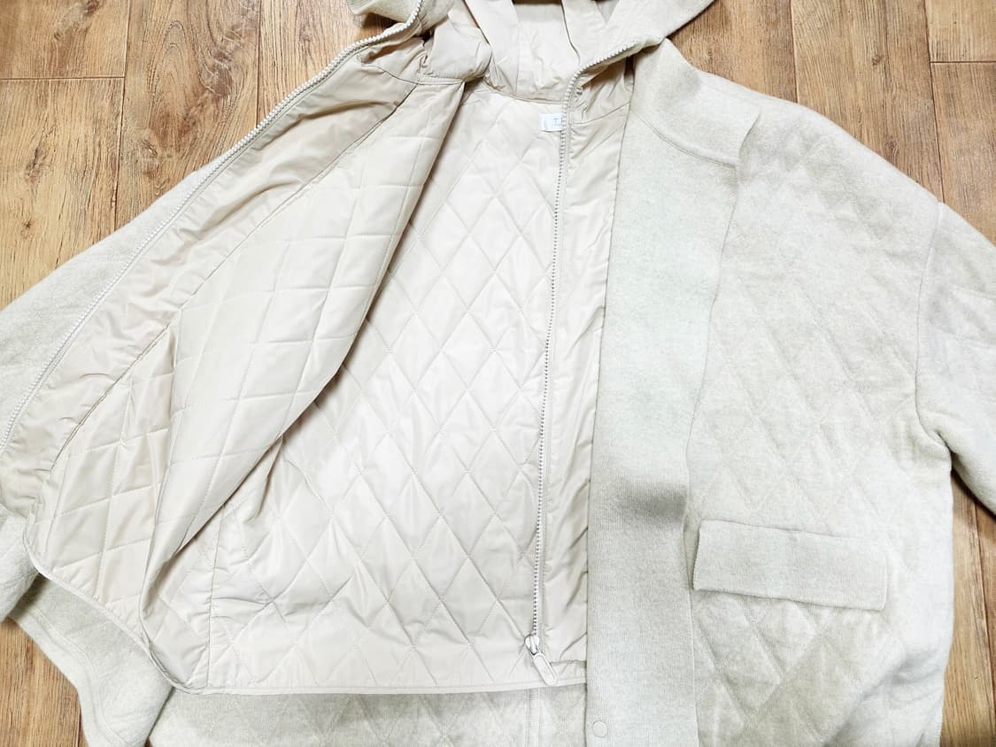 타임(TIME) 패딩 레이어 캐시미어 블렌드 니트점퍼 프리사이즈 상품이미지9