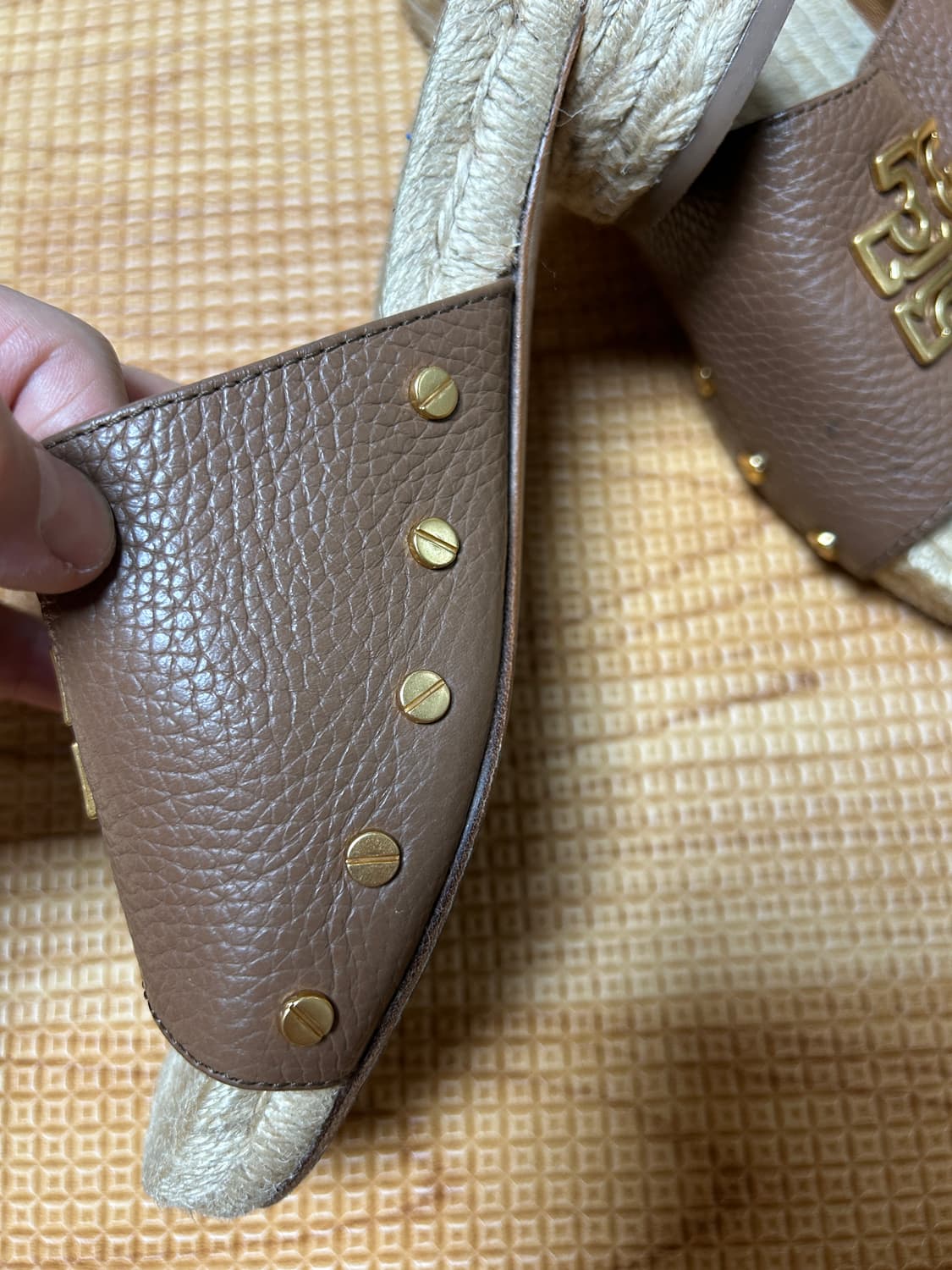 토리버치 에스파듀 레더 슬리퍼 상품이미지5