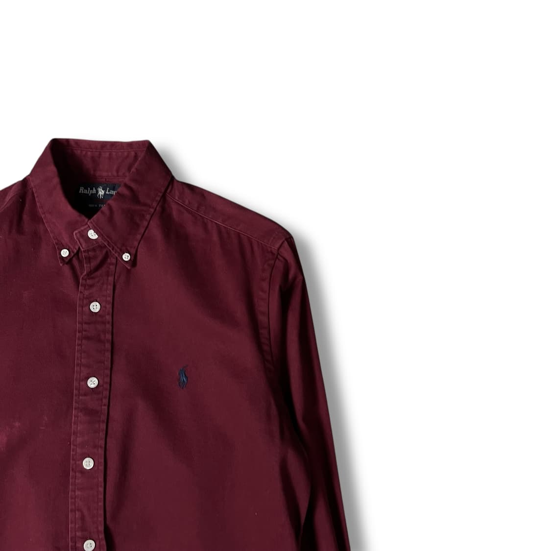 폴로랄프로렌 다크레드 코튼 긴팔 셔츠 90 상품이미지2