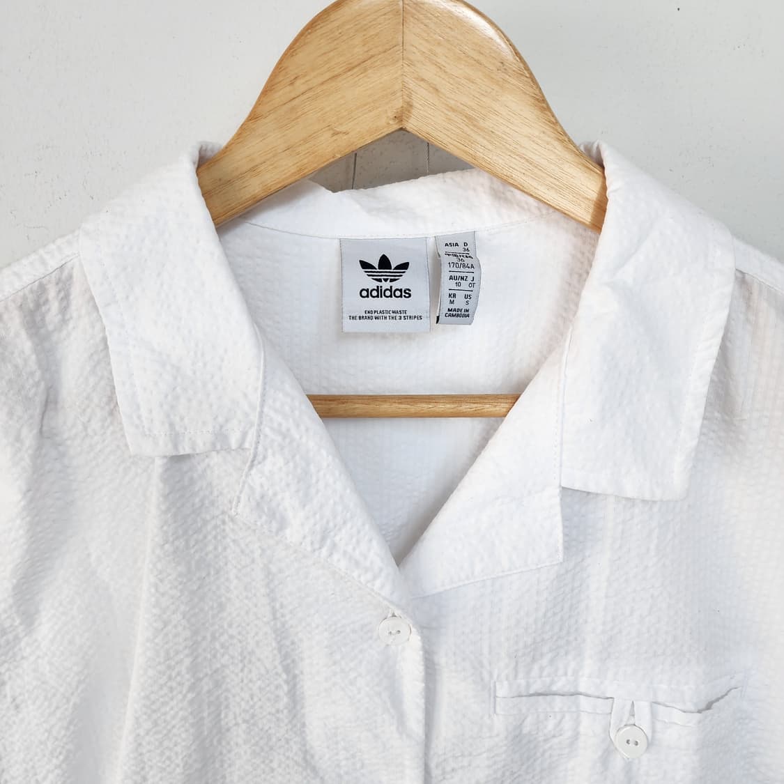 아디다스 반팔 셔츠 화이트 상품이미지2