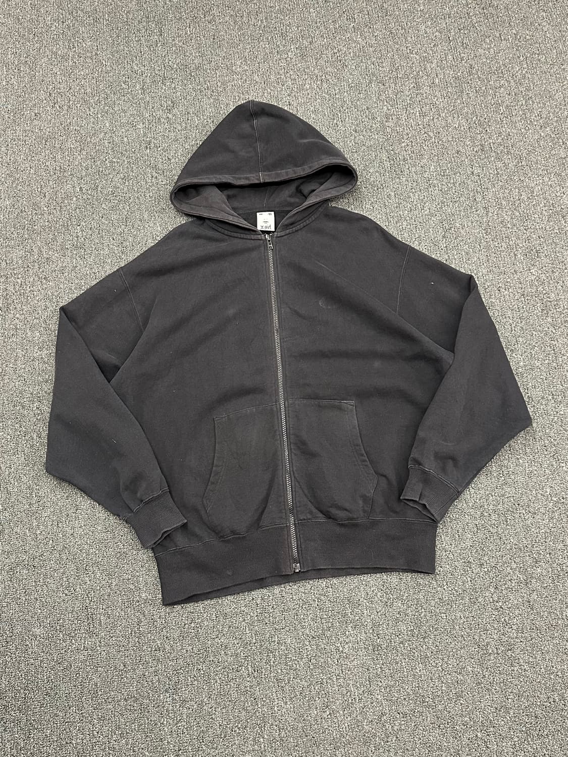 2)X-girl vintage 블랙 후드집업 상품이미지1