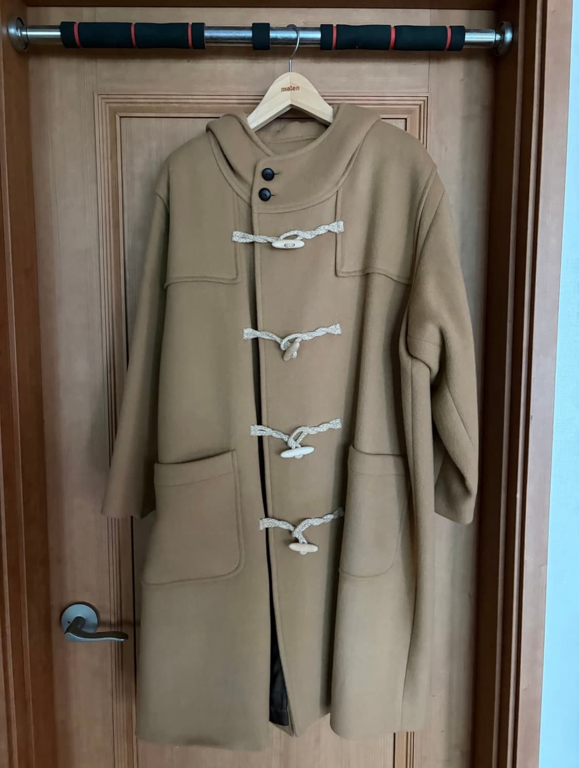 말렌 유니섹스 더플코트 베이지 1사이즈 상품이미지3