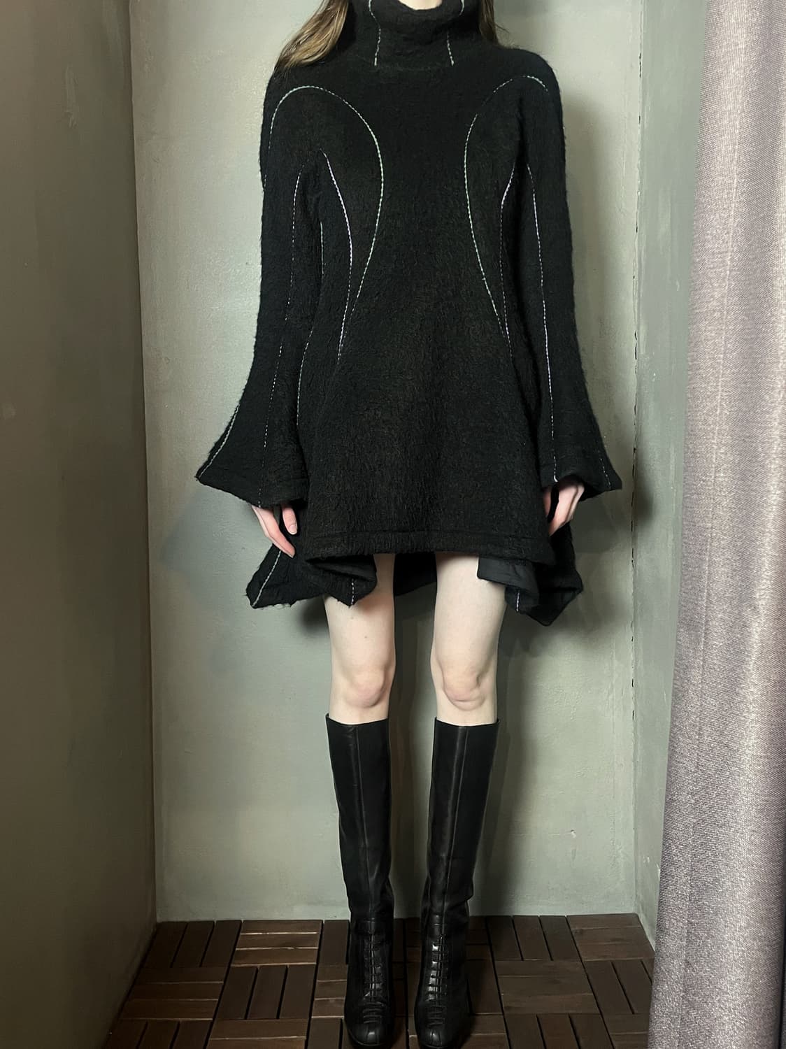 24aw 키코 코스타디노브 모헤어 드레스 상품이미지2