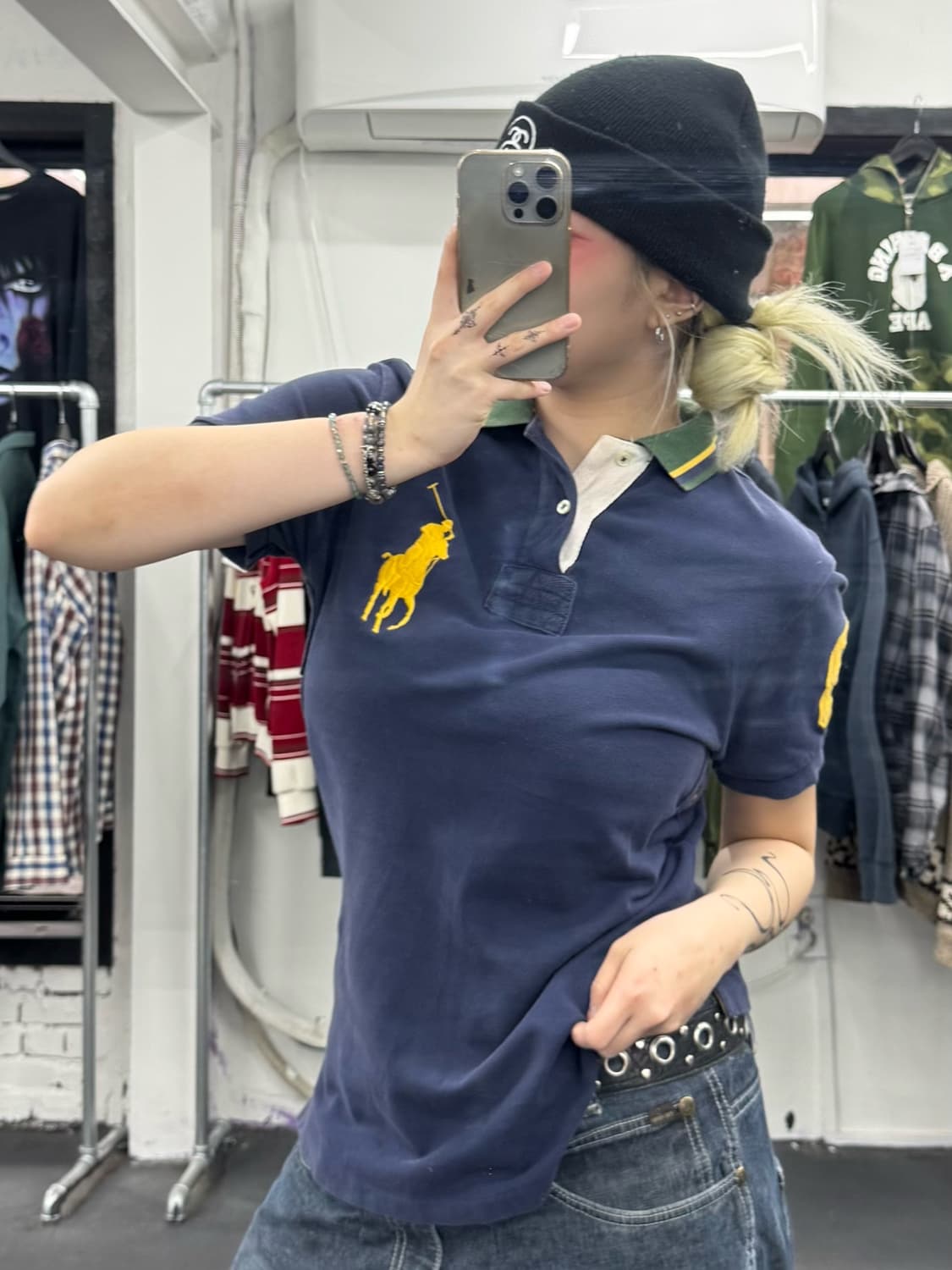 폴로 랄프로렌 옐로우 빅포니 티셔츠 상품이미지3