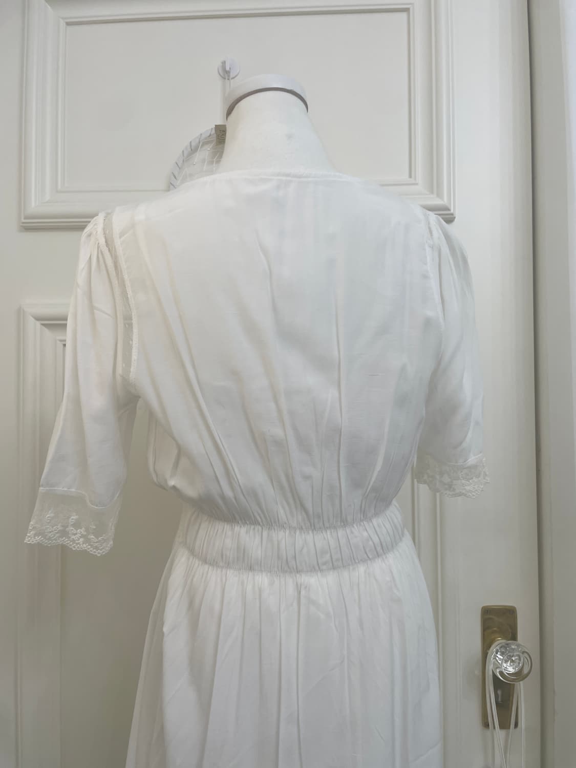 white lace point long robe opc&lace poin 상품이미지4