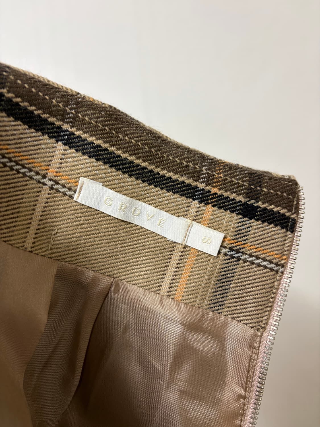 grove 그로브 체크 미니스커트 상품이미지4