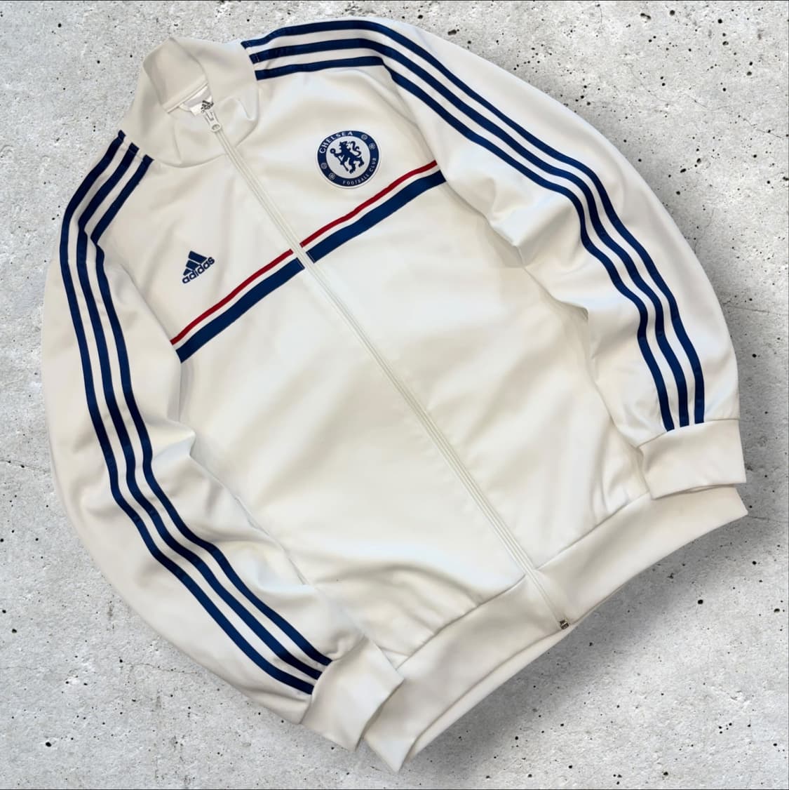 [110] 13s 아디다스 첼시 트랙탑 져지 집업 화이트 D384 상품이미지1