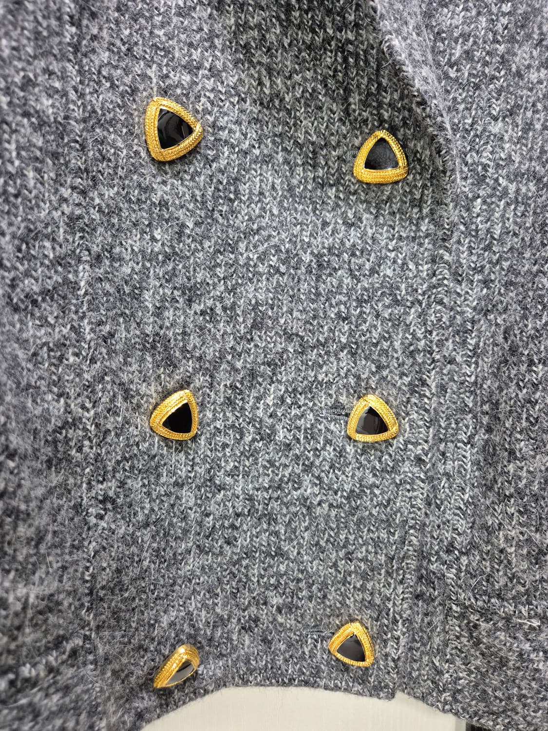 빈티지 헤어리 더블 블루종 자켓 상품이미지4