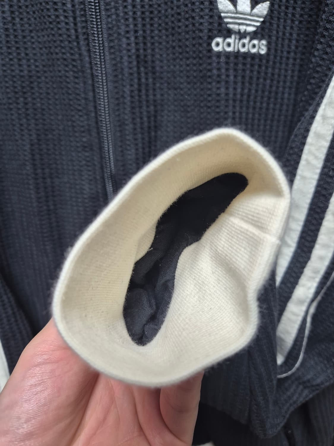 아디다스 와플 베켄바우어 트랙탑 블랙 L사이즈 판매합니다! 상품이미지6