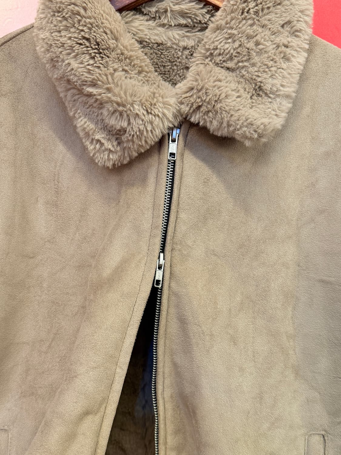 Doff Jason  베이지 퍼자켓 L 상품이미지3