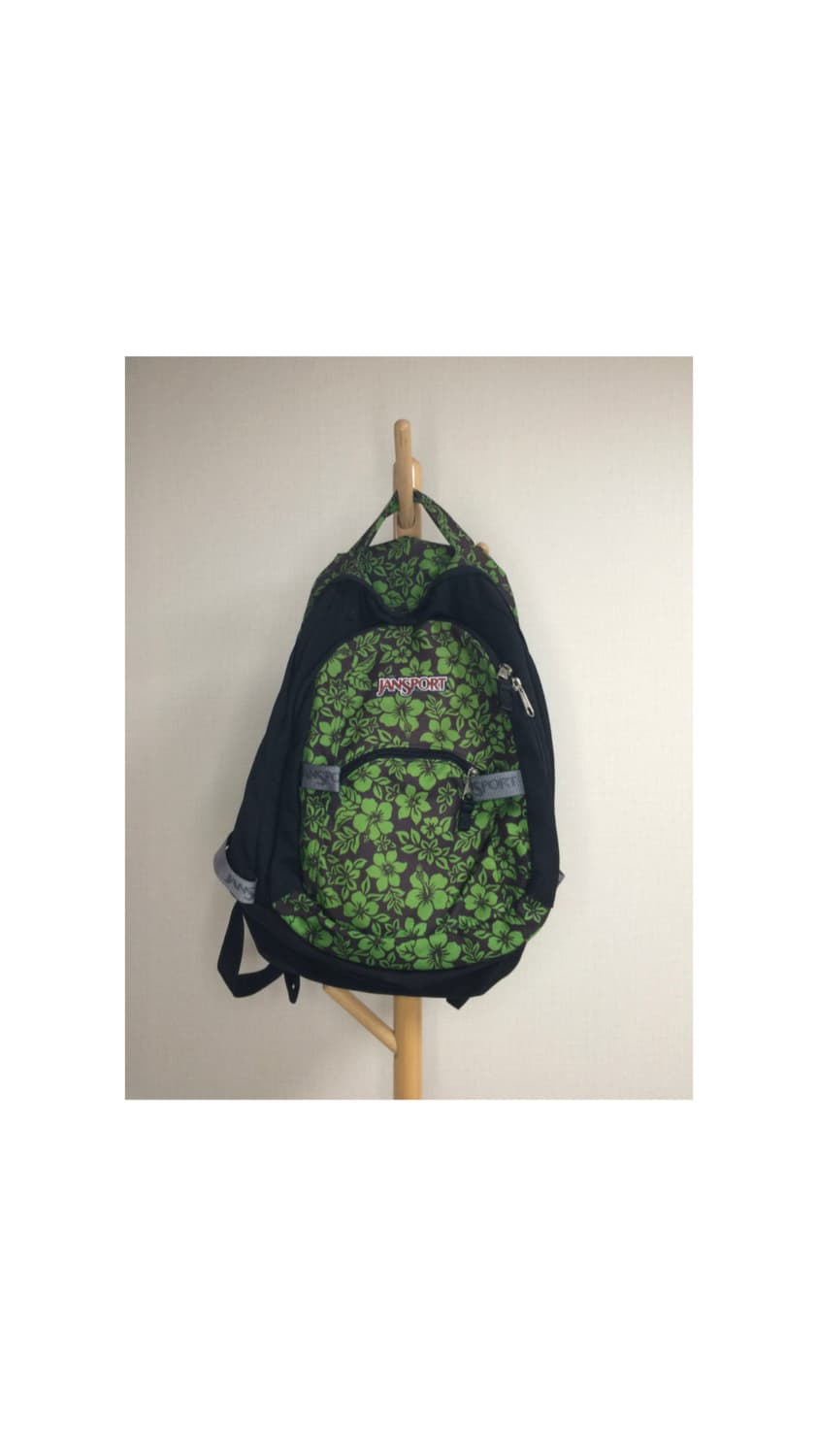 잔스포츠 90s 에스닉 플라워 그린 백팩 상품이미지1