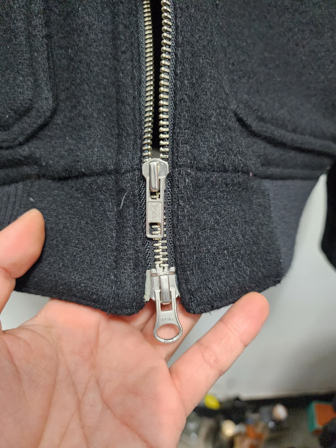 몽키타임 monkey time 울 지퍼디테일 자켓 상품이미지5