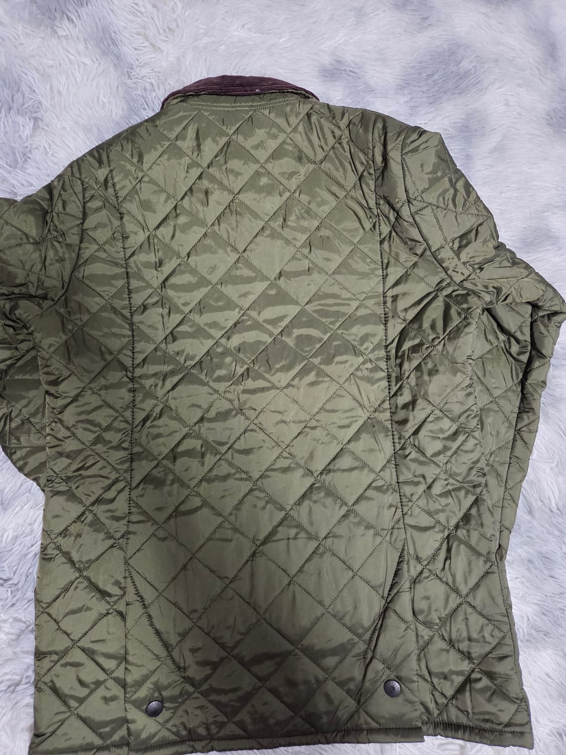 바버 퀼팅 자켓 올리브 상품이미지2