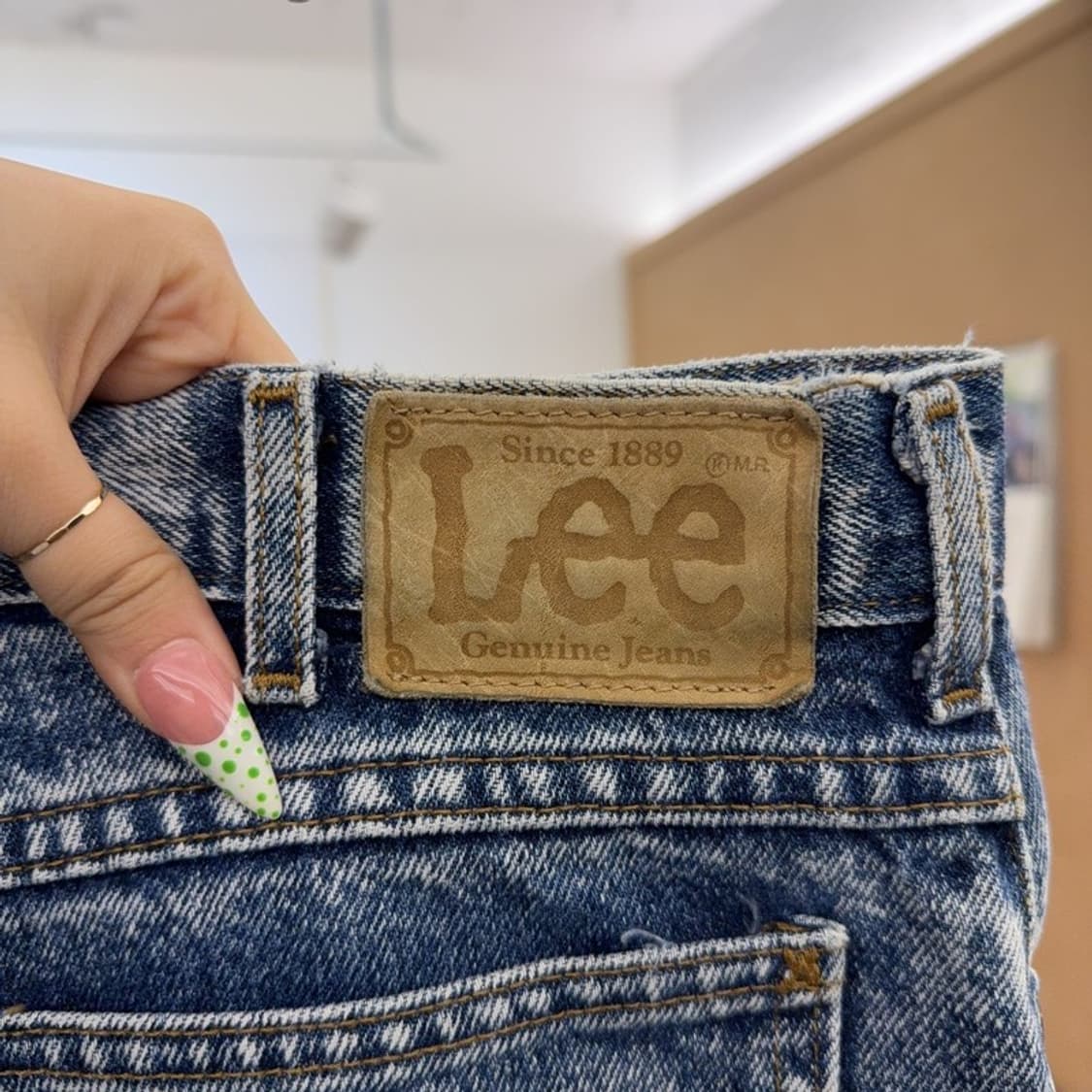 리 LEE 1889 빈티지 레트로 워싱 데님 팬츠 32인치 C09136 상품이미지5