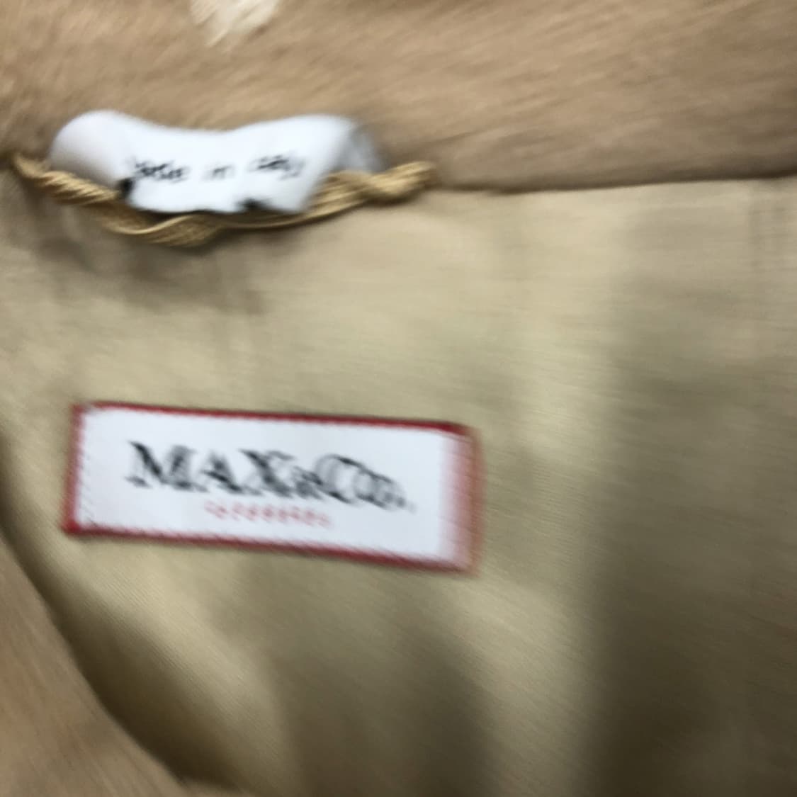 막스마라 막스앤코 캐시미어 카멜베이지코트 55  상품이미지6