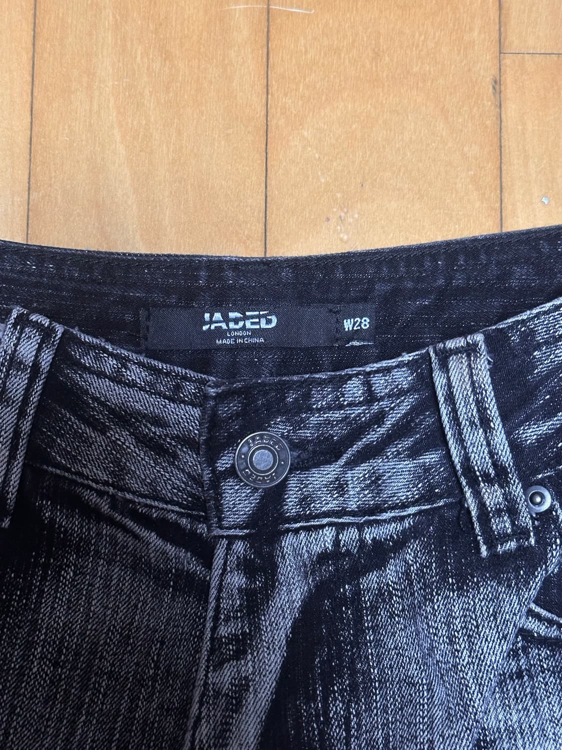 제이디드런던 Black White Wash XL Colossus Jean 상품이미지7