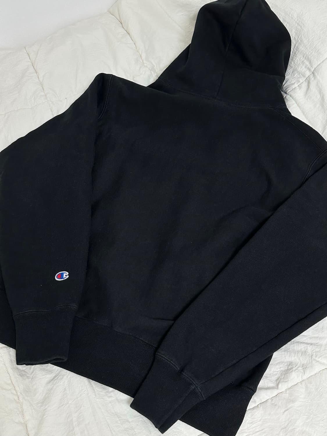 챔피온 리버스위브 후드집업 블랙 라지 상품이미지2
