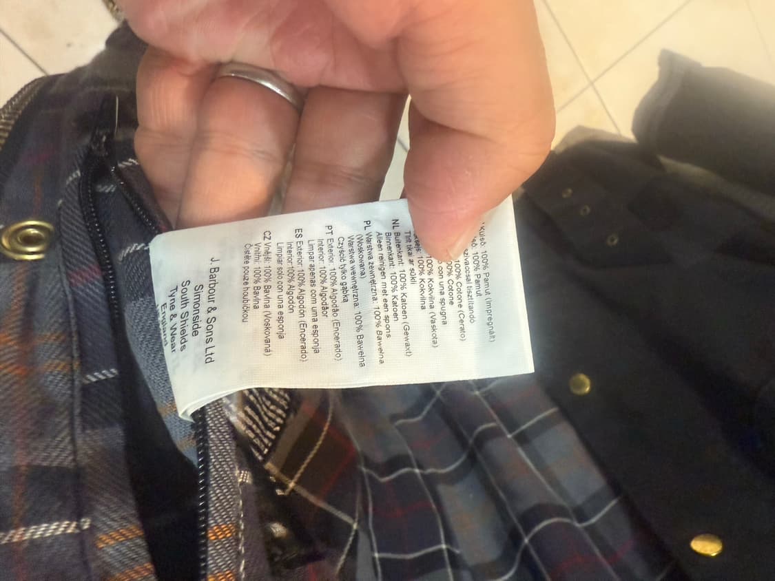 40/55-66 정품 바버 인터내셔널 왁싱자켓 팝니다 상품이미지5