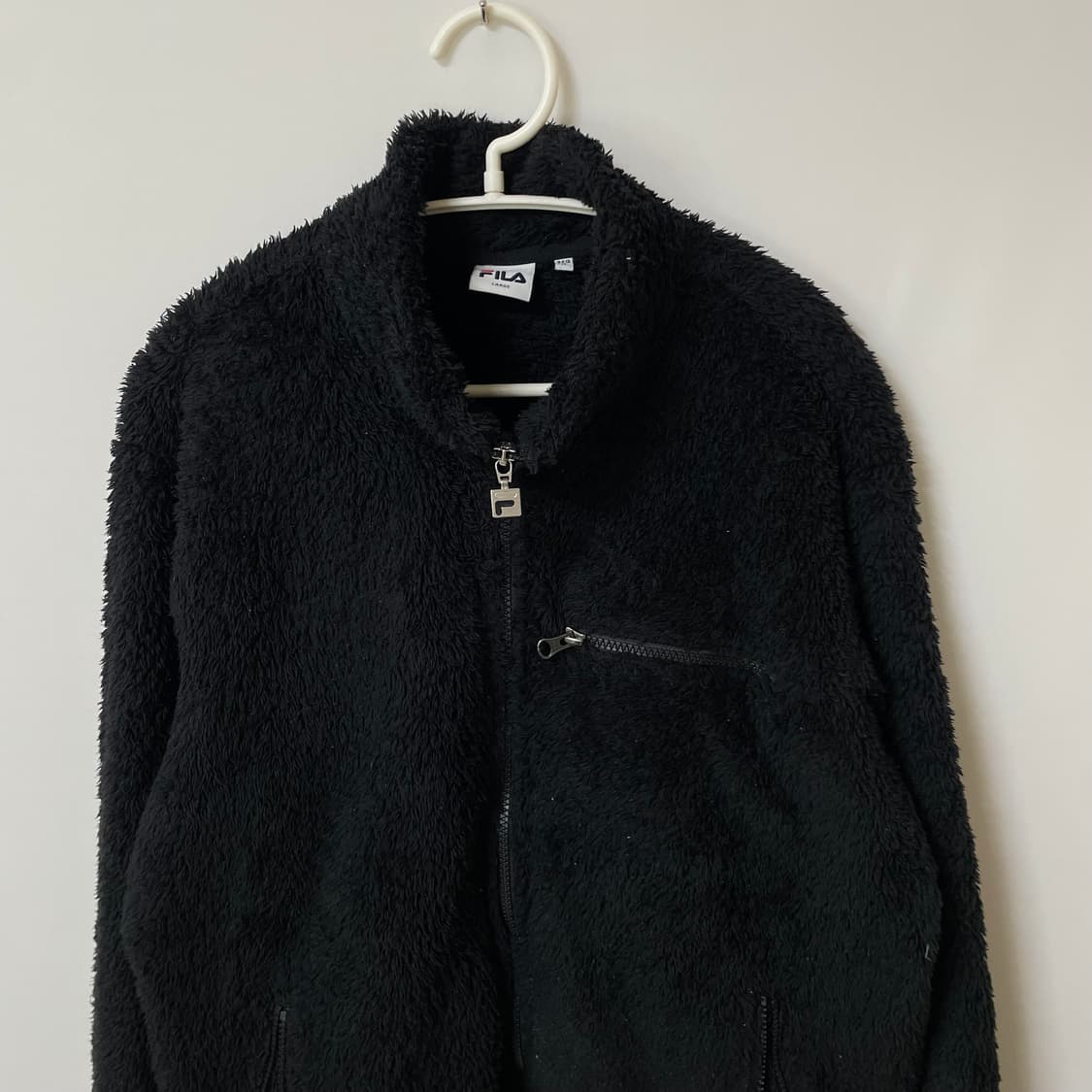 [ L ] 휠라 빅로고 양털 후리스 자켓 상품이미지5