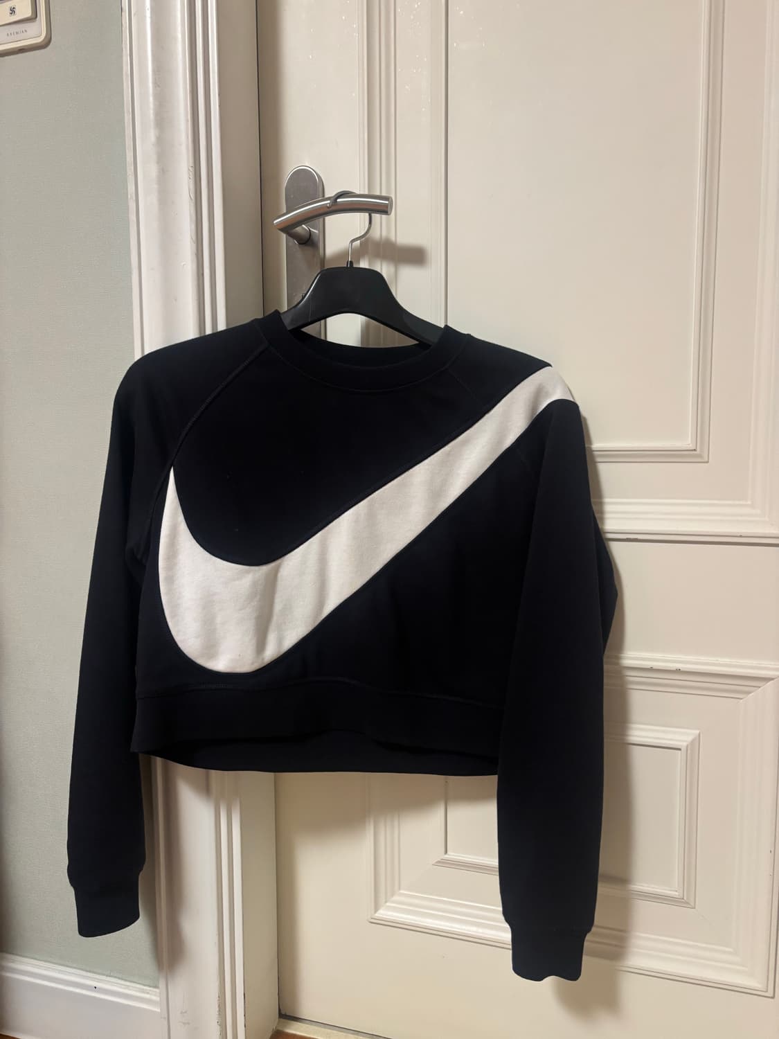 나이키 빅스우시 크롭 맨투맨 블랙 M 상품이미지1