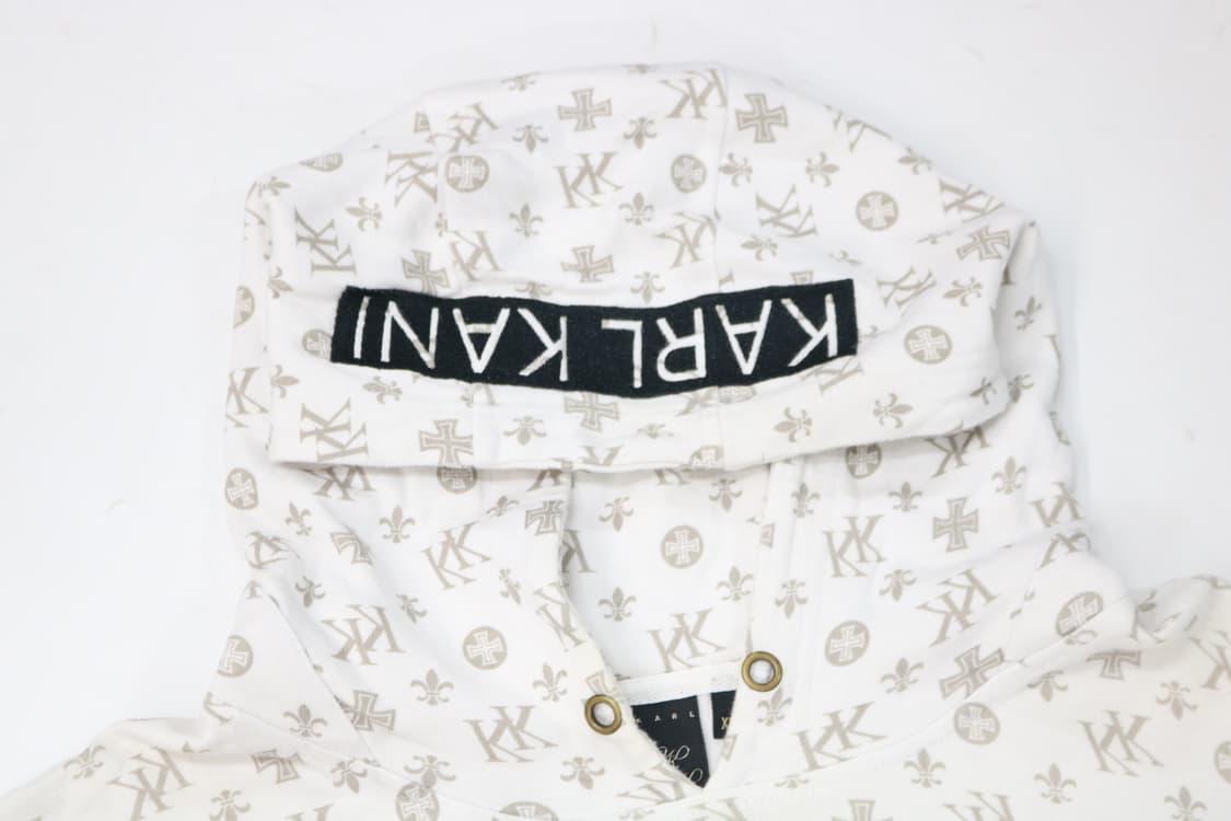 칼카니 빈티지 모노그램 올오버 패턴 반팔 후드 (XXL) 상품이미지4