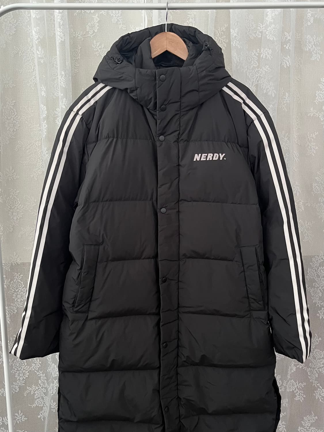 L) 널디 덕다운 롱패딩 블랙 상품이미지2