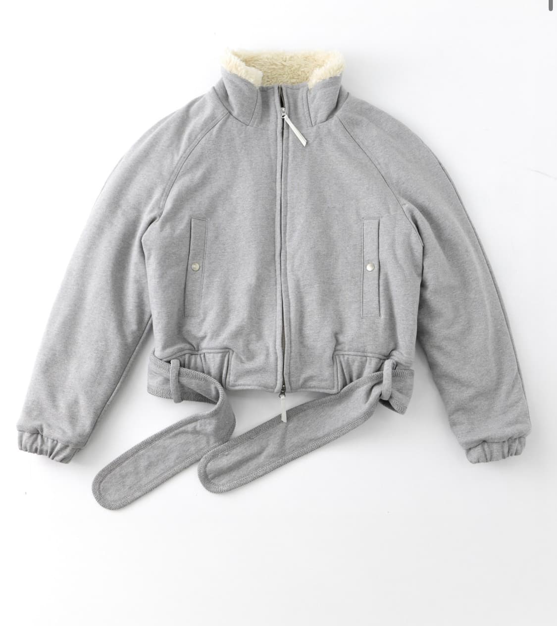 울리카상투스 벨트 집업 자켓 그레이 상품이미지1