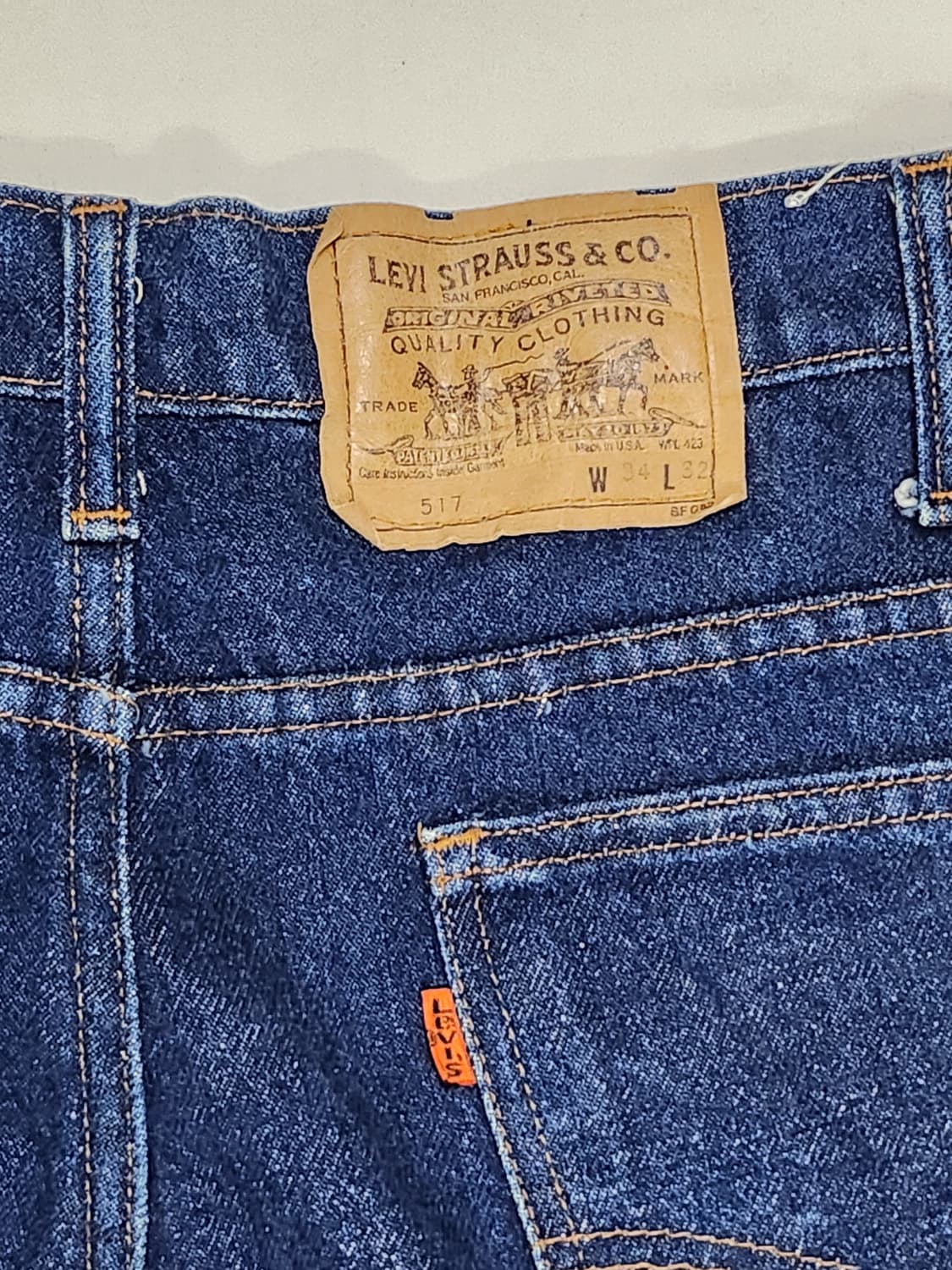 리바이스 80s USA 빈티지 클래식 부츠컷 데님 팬츠 상품이미지5