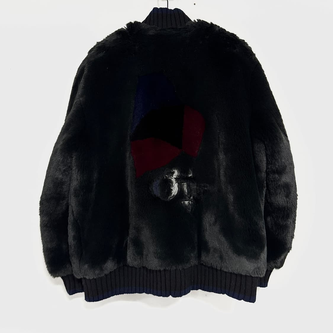 세컨플로어 배색 퍼 집업 자켓 상품이미지5