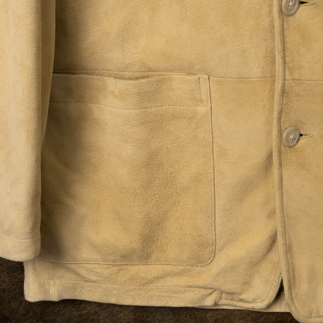 [115] 90s 바나나 리퍼블릭 누벅 레더 커버올  상품이미지4