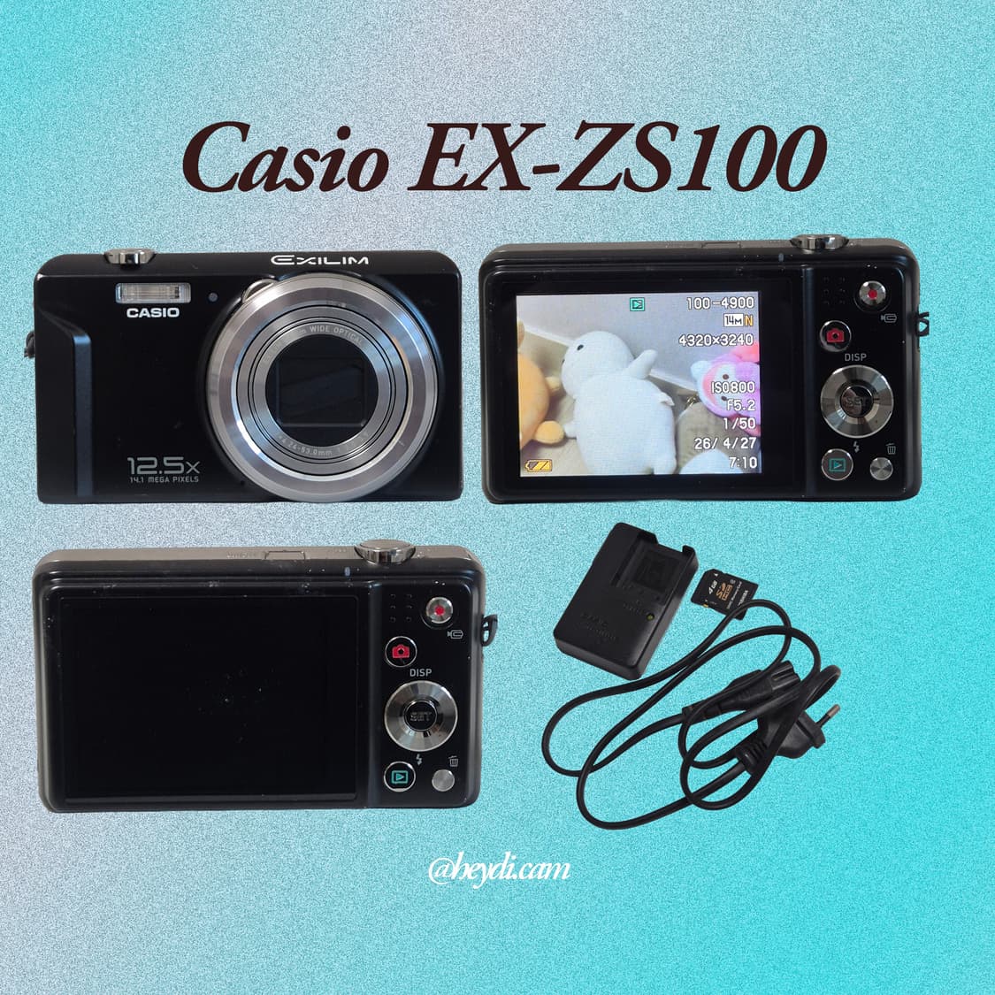소장디카) 카시오 EX-ZS100 블랙 (Casio EX-ZS100) 상품이미지2