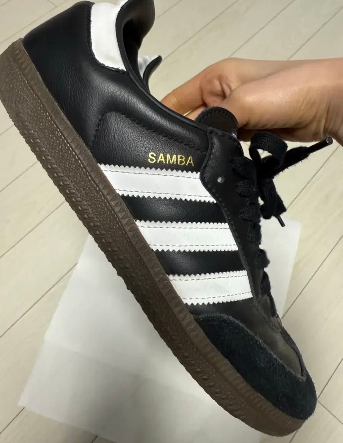 아디다스 삼바 오리지널 블랙 255 상품이미지4