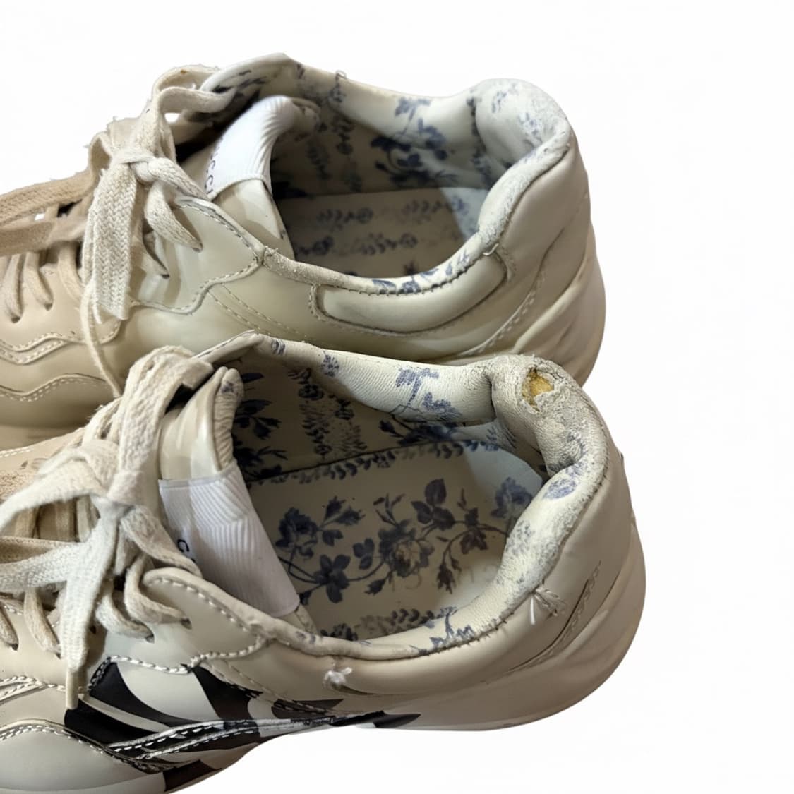 🖤구찌 X MLB 뉴욕 양키스 라이톤 스니커즈 아이보리🤍 상품이미지2