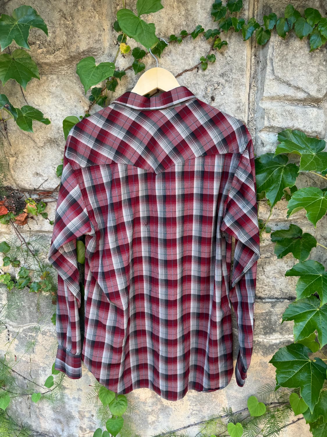 80s pendleton 펜들턴 울 체크 웨스턴 셔츠 L 상품이미지2