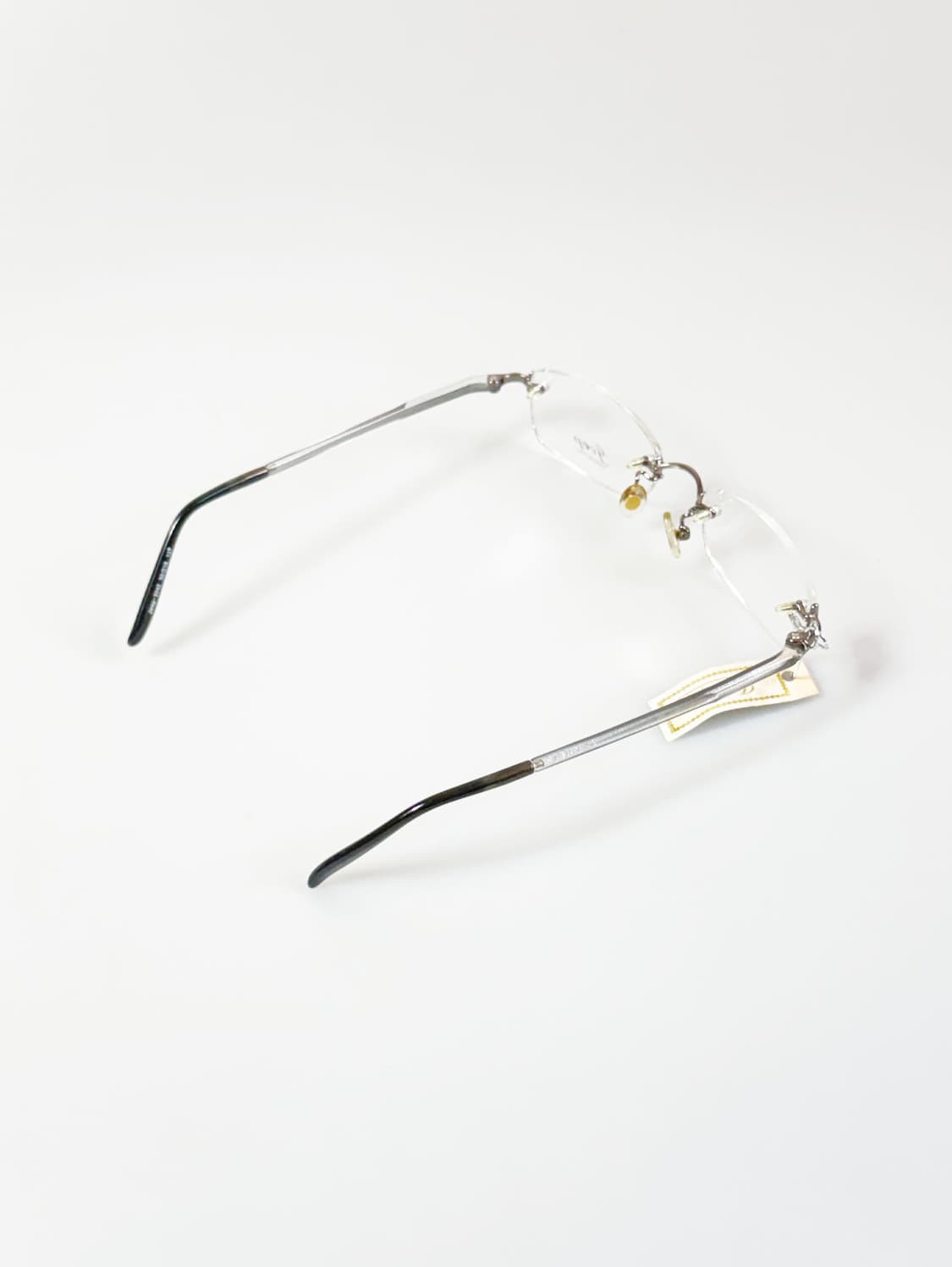 JEEP 실버 무테 스퀘어 메탈 프레임 빈티지 안경 상품이미지4