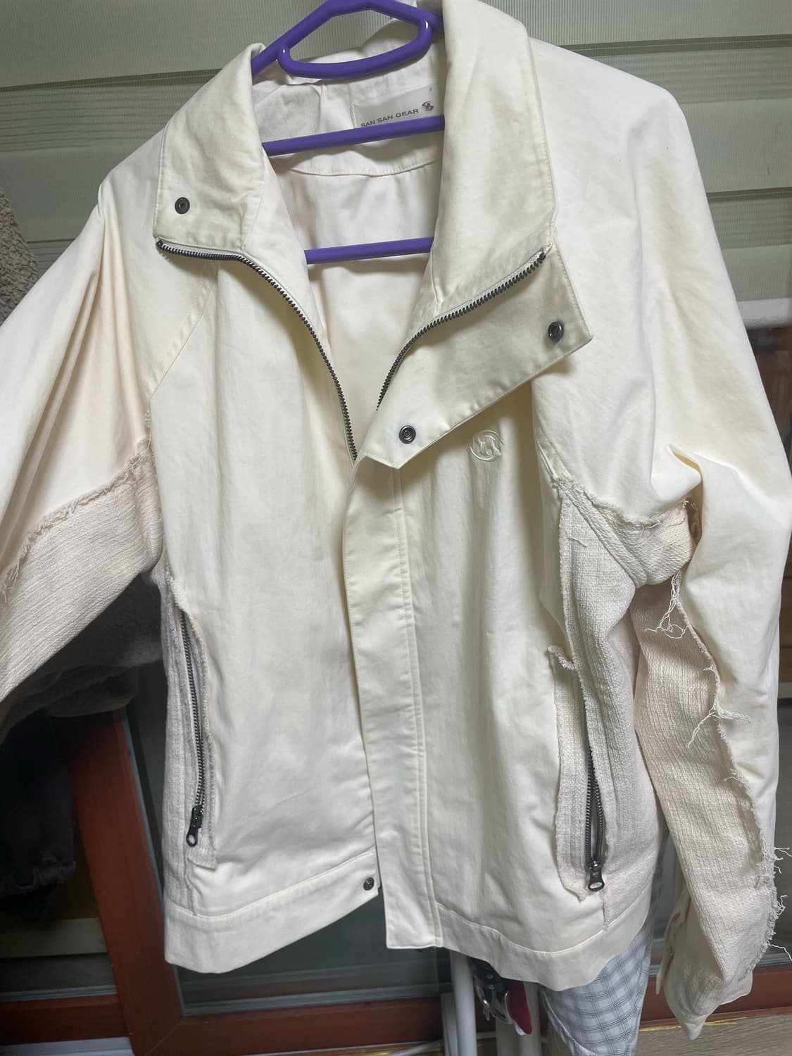 산산기어 어파인 커브 자켓 아이보리 상품이미지1