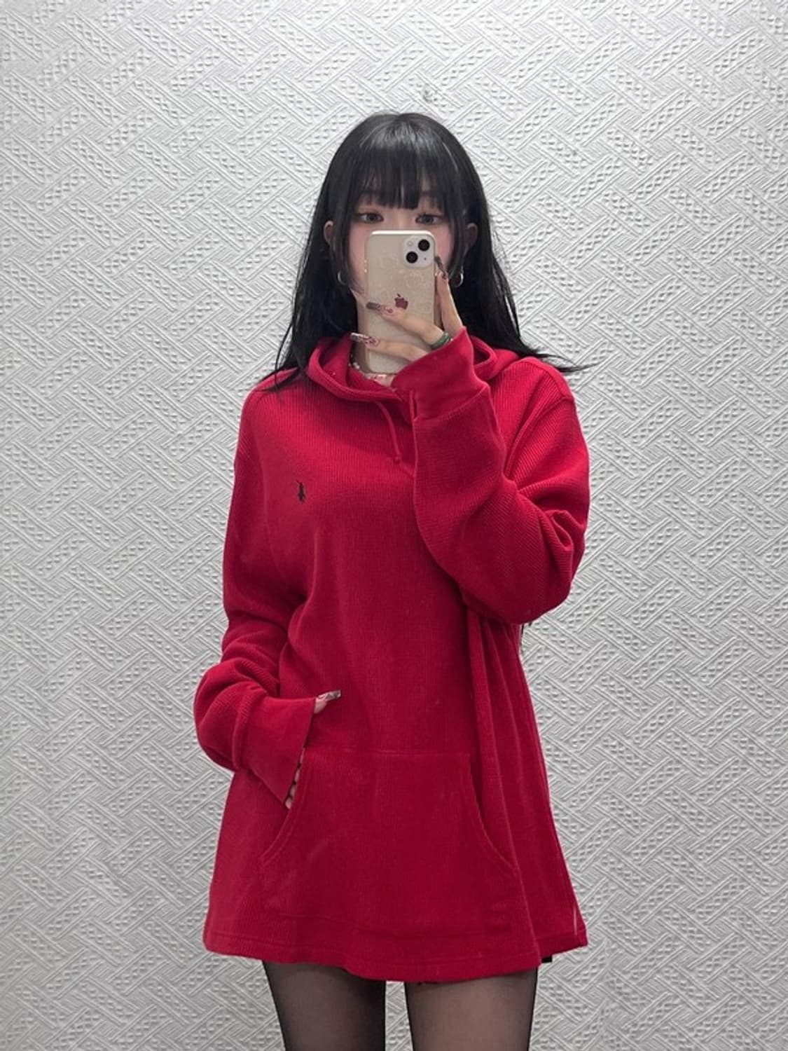 폴로 랄프로렌 빈티지 캐주얼 레트로 00s 와플 후드티 XL C11973 상품이미지2