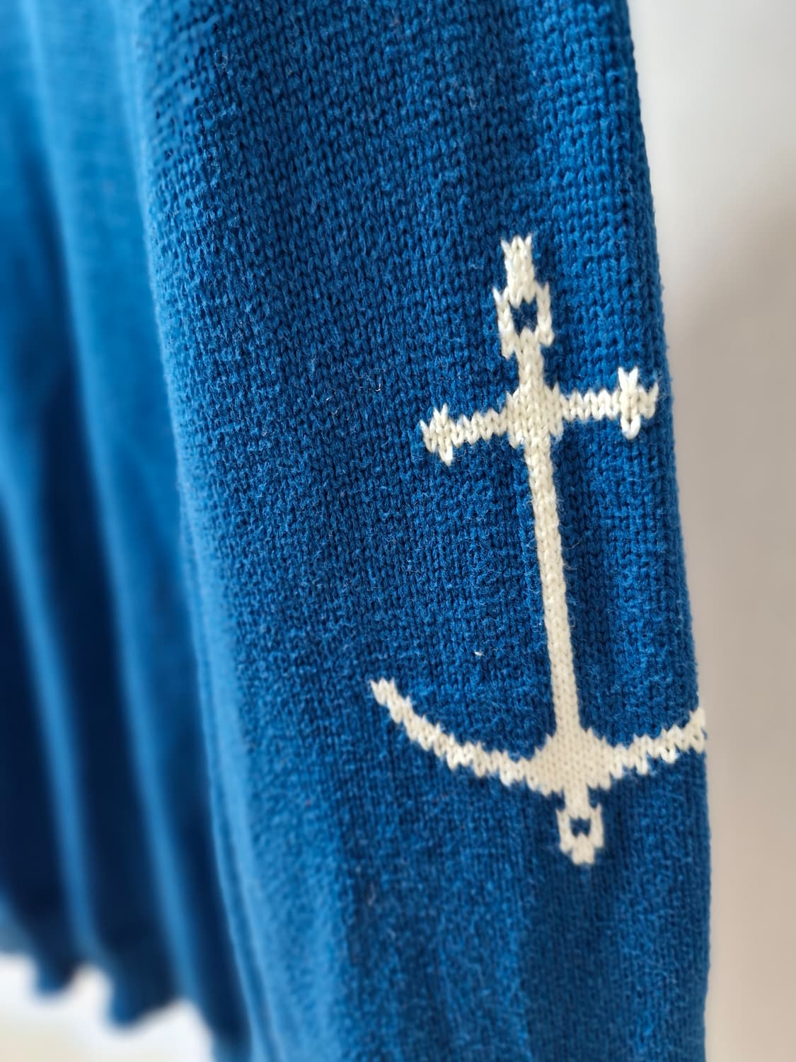 건지울른르 블루(청록끼) 니트 XL 상품이미지4