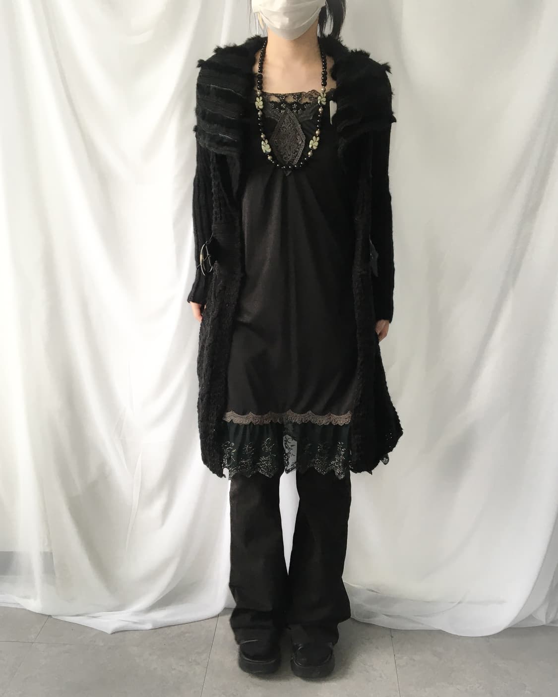 Lace trimming sleeveless onepiece 상품이미지6