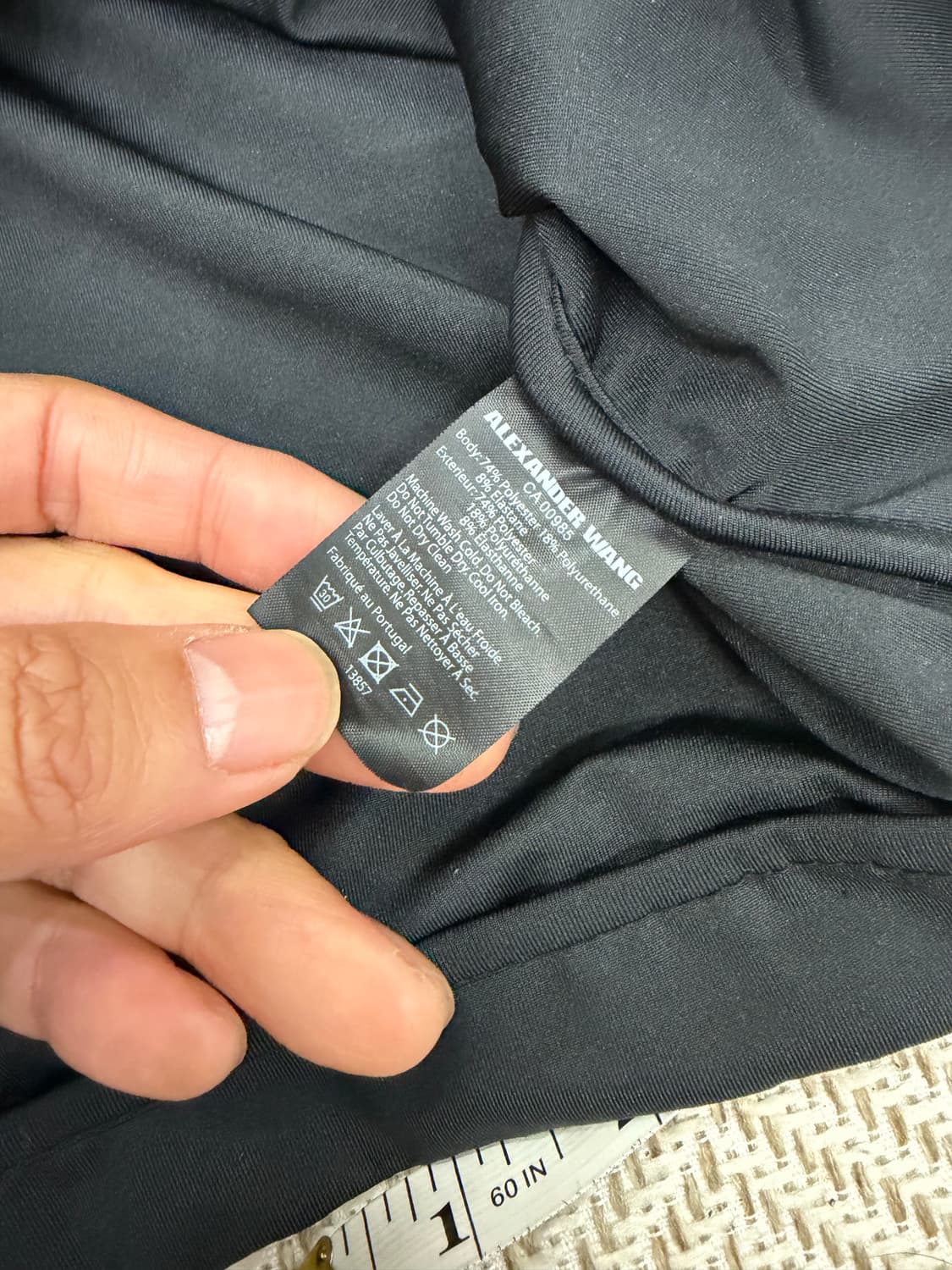 정품) 알렉산더왕 로고 블랙 긴팔 티셔츠 48 상품이미지7