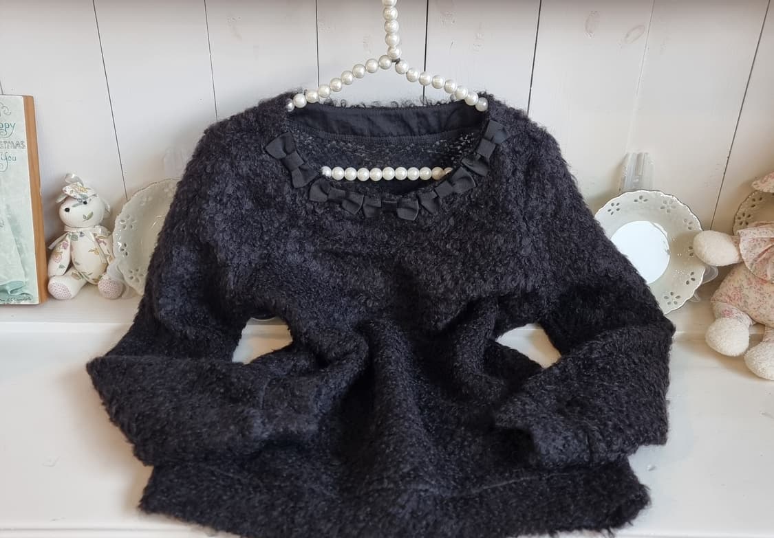 리본퍼 블라우스 상품이미지1