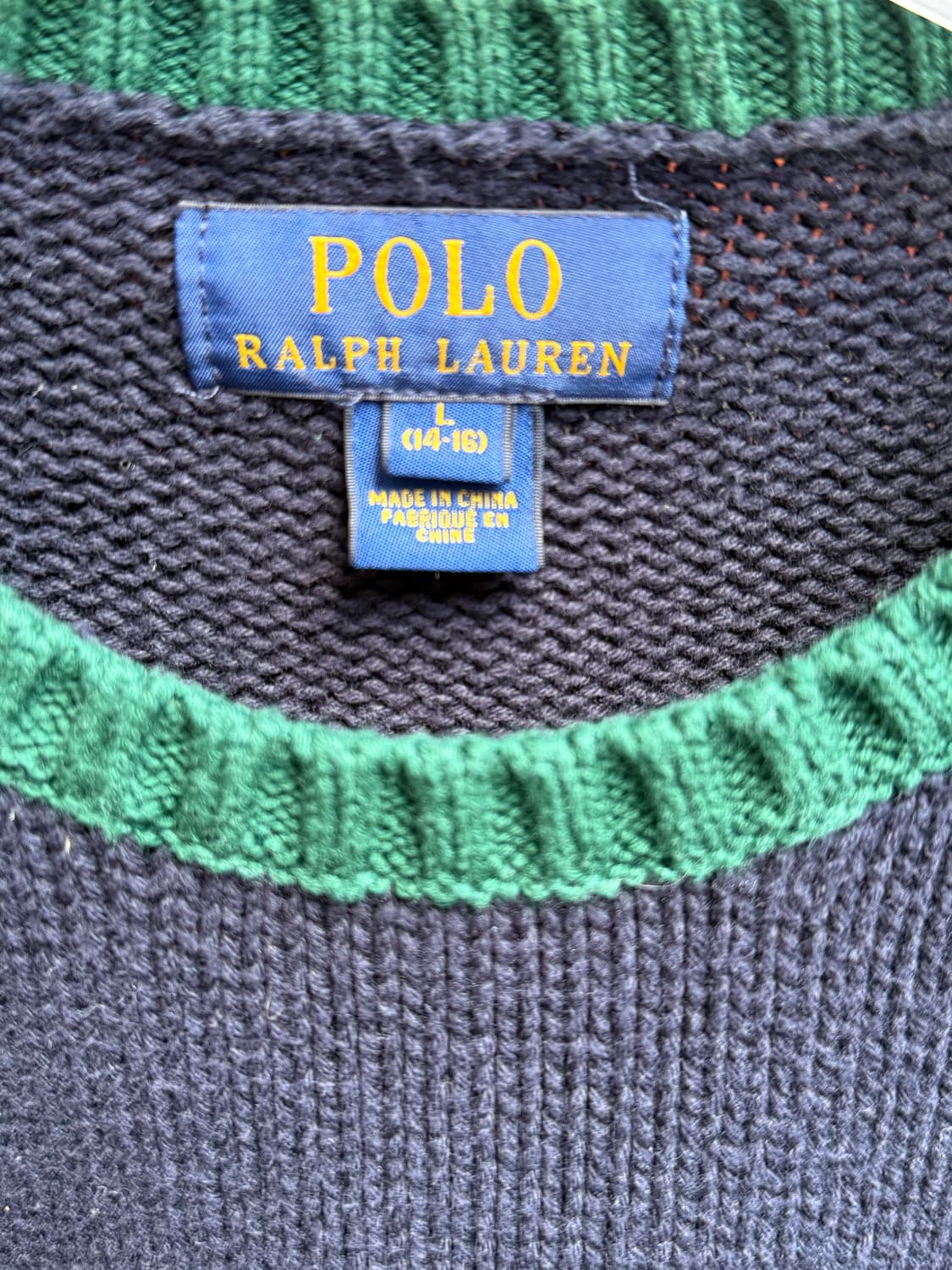 폴로 랄프로렌 네이비 니트 스웨터 상품이미지3