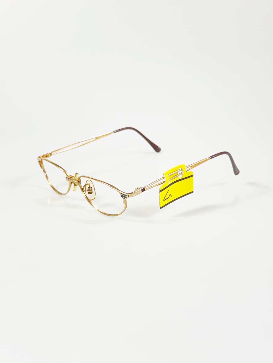 CANADIAN 골드 슬림 오벌 메탈 프레임 빈티지 안경 상품이미지3